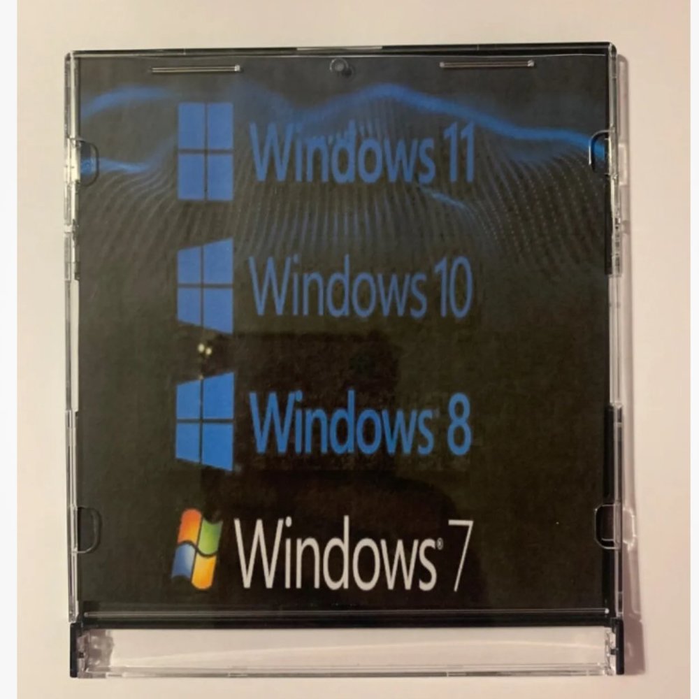 all windows 7-8-10-11 64bit & 32 bit on blu Ray CD 25 GB